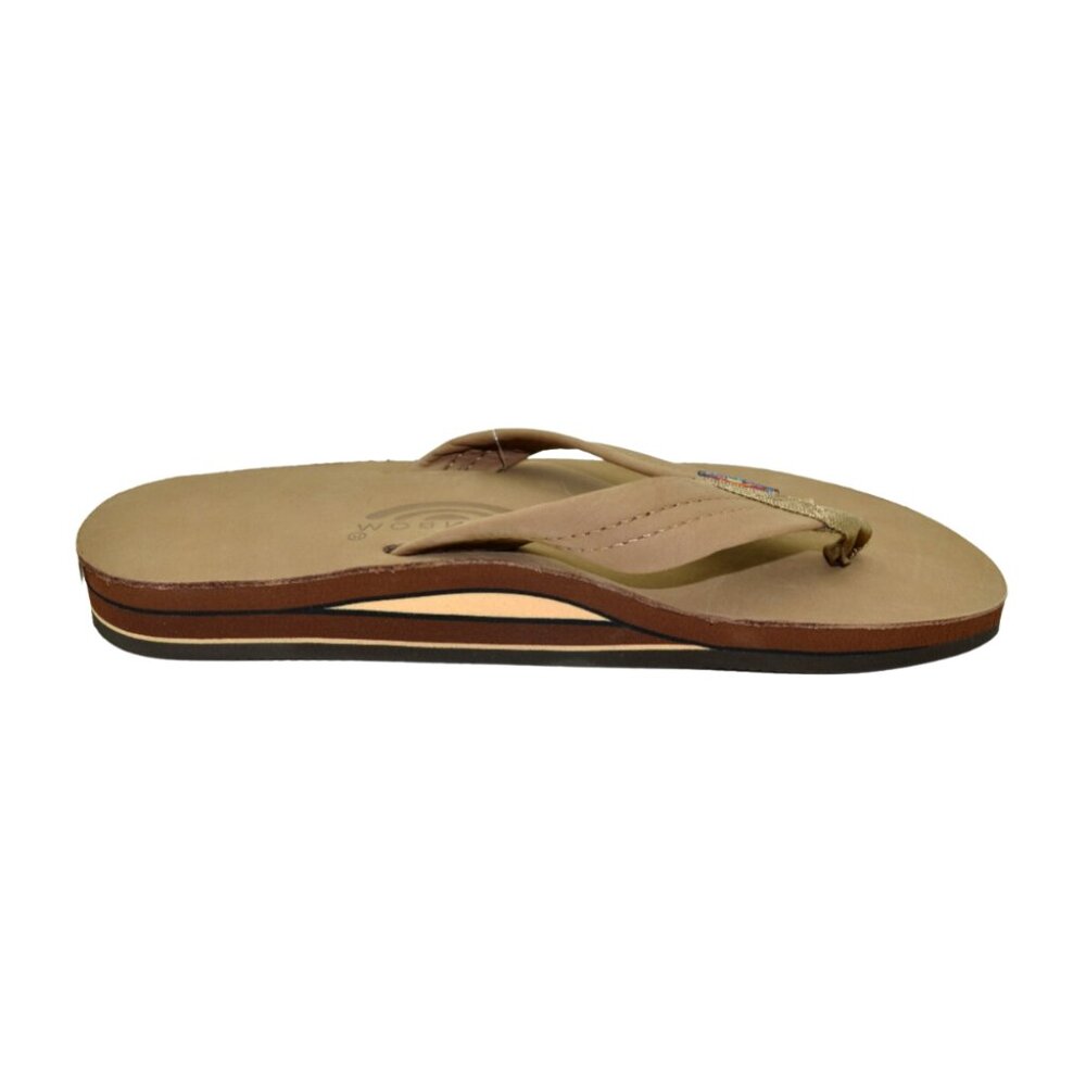 Rainbow Men's Premier Leather Double Layer Wide Strap Sandal